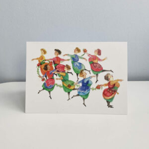 “Nine Ladies Dancing” Premium Illustrated Christmas Cards (pack of 10)