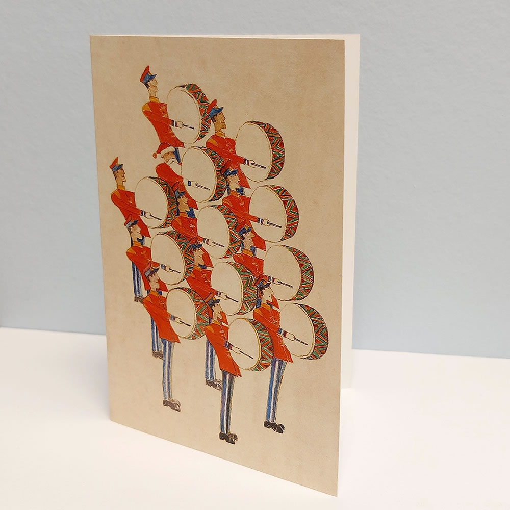 “Twelve Drummers Drumming” Premium Illustrated Christmas Cards (pack of 10)
